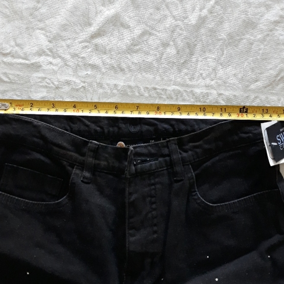 Black denim pant and jacket, size 4, LAST ONE - Picture 6 of 9